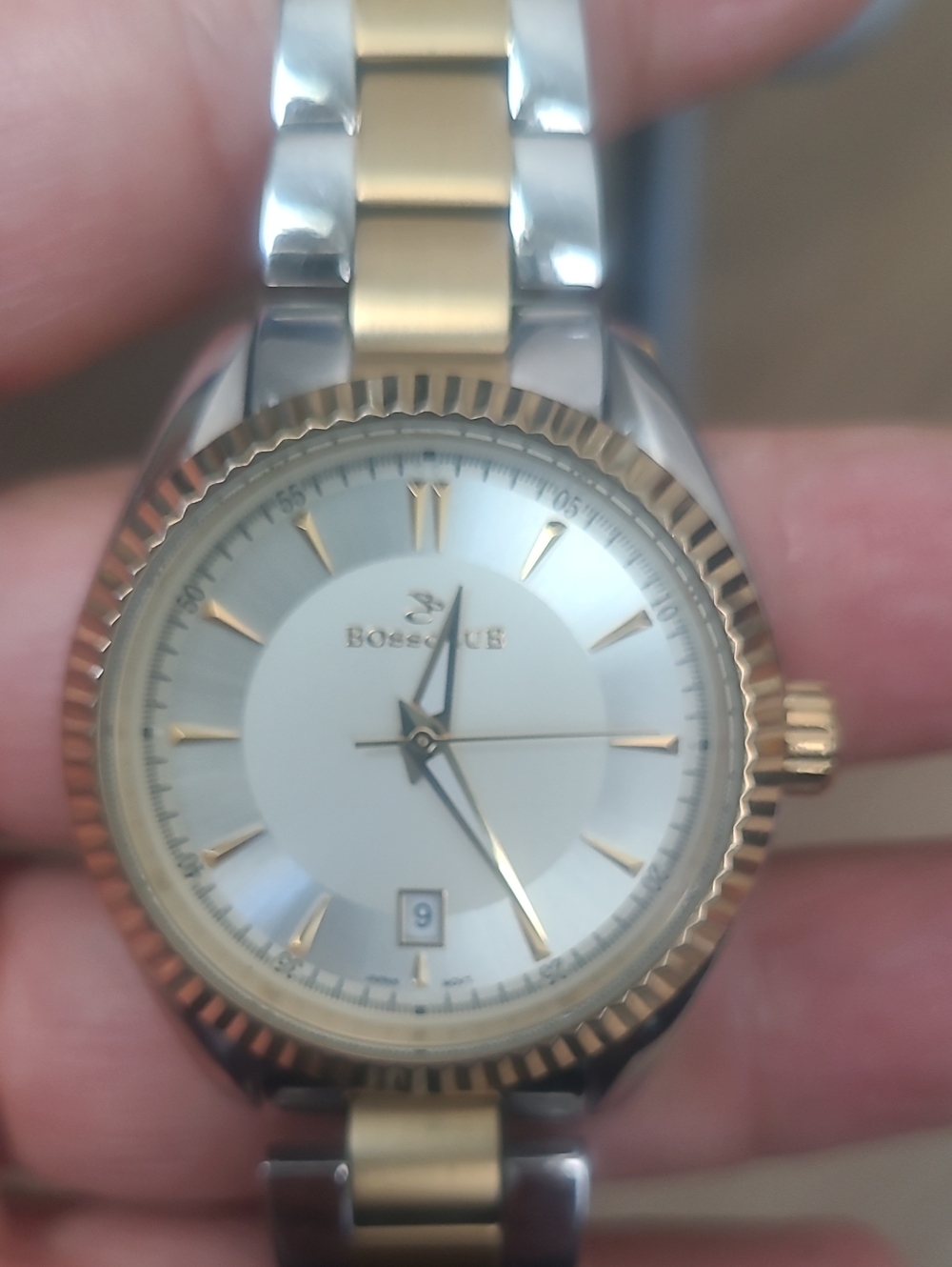 Boss Two-Tone Gold and Silver Women's Dress Watch